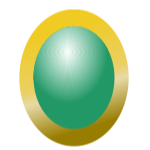 オーバルカボッションカットふくりん留め