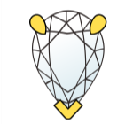 ペアシェイプ爪留め