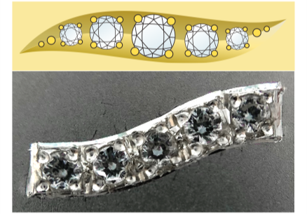 フチ切りウェーブ