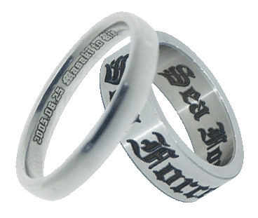 リングの表面と内側