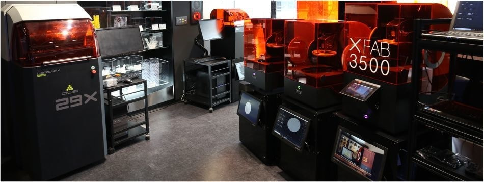 ショールームに置かれた造型機たち