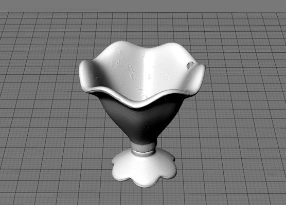 修正完了した3Dデータのカップ