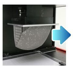 3Dプリンタで出力されているメダル