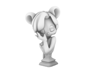 女性の上半身のデータ